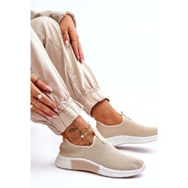Classic Women's Slip-On Sports Shoes, Beige 1 Classic Women's Slip-On Sports Shoes, Beige 1