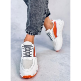 Milano Orange women's sports shoes white 1