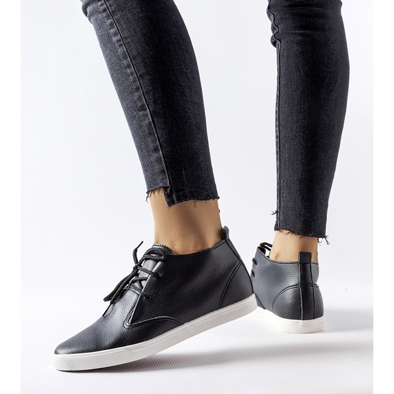 Black Cavarzere ankle sneakers 2