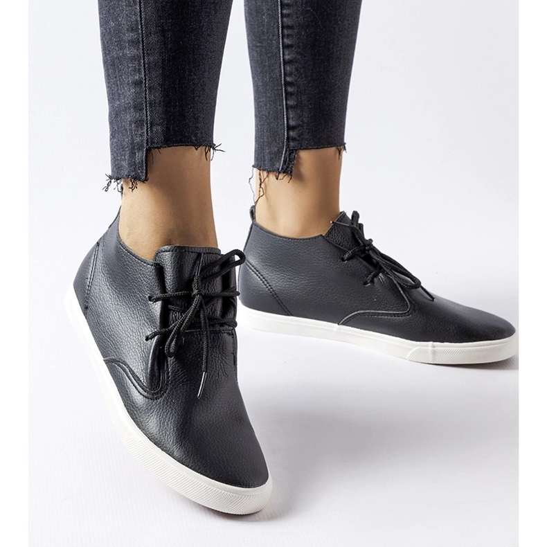 Black Cavarzere ankle sneakers 1