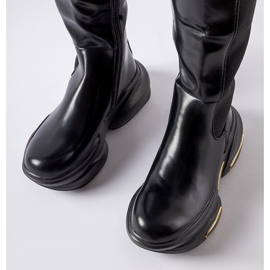 Inna Black Tanas boots with a massive sole 2