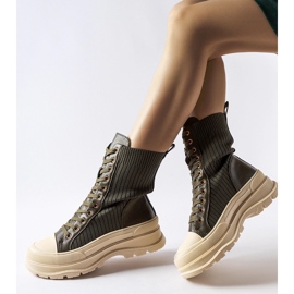 Dark green boots with a light thick sole Vitto 1 Dark green boots with a light thick sole Vitto 1