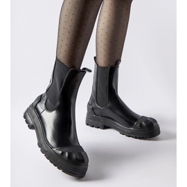 Black, insulated, massive Albanese ankle boots 1 Black, insulated, massive Albanese ankle boots 1