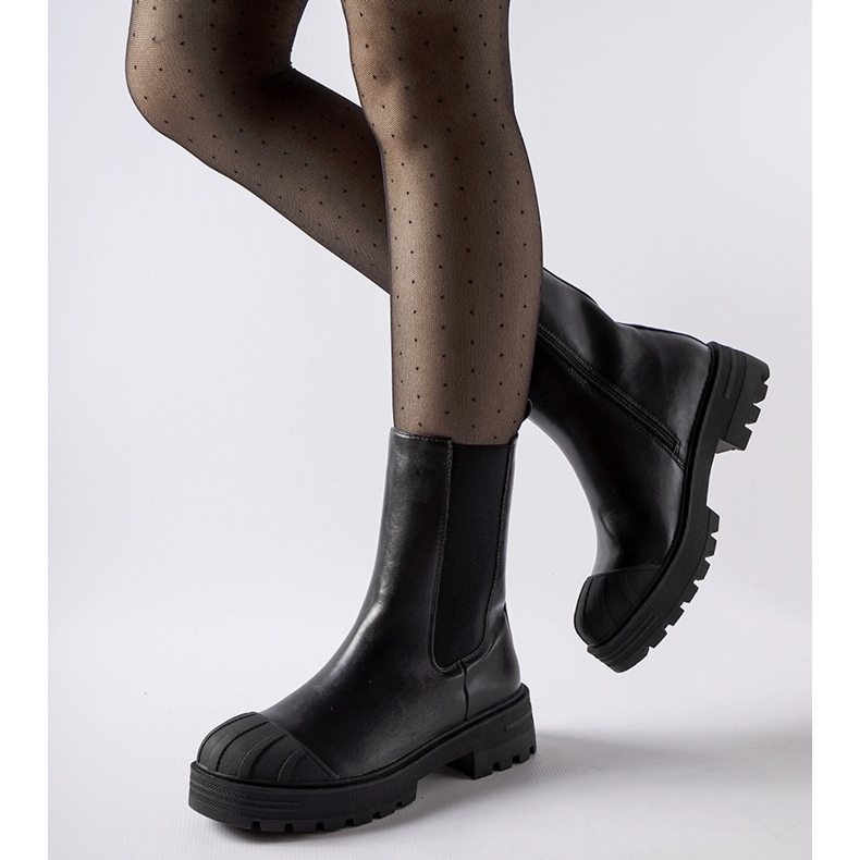 Inna Black classic insulated Porcigatone boots 1 Inna Black classic insulated Porcigatone boots 1