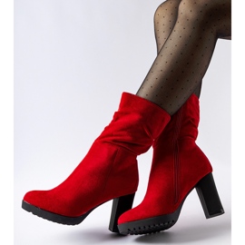 Inna Red insulated ankle boots from Vigilio 1