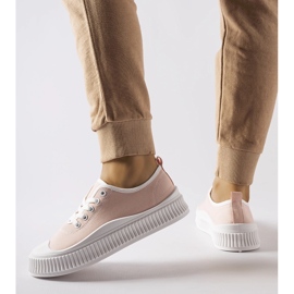 Pink Collepepe platform sneakers 1