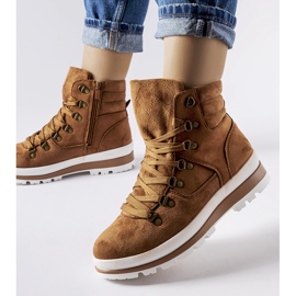 Mazara caramel insulated trekking shoes brown 1