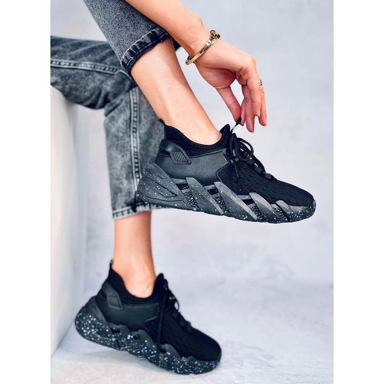 Indu Black sock sports shoes 2 Indu Black sock sports shoes 2