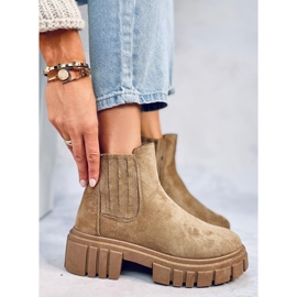 Leigh Khaki women's Jodhpur boots beige 1 Leigh Khaki women's Jodhpur boots beige 1