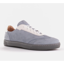 Marco Shoes Sports sneakers made of high-quality natural suede grey 1