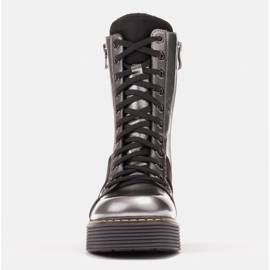 Marco Shoes Paola lace-up boots grey 1