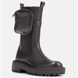 Marco Shoes Boots with a detachable pouch on the belt black 1