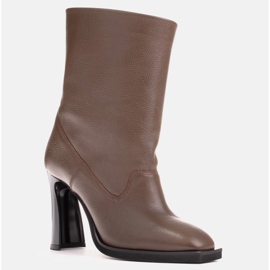 Marco Shoes Soft leather ankle boots brown 1