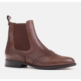 Marco Shoes Beatle slip-on Chelsea boots brown 1