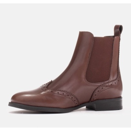 Marco Shoes Beatle slip-on Chelsea boots brown 2