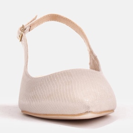 Marco Shoes Natural suede sandals in beige 1965P-103-1 2