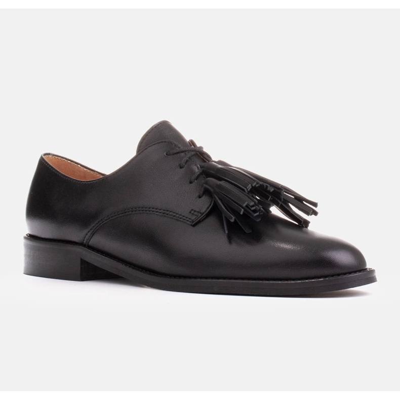 Marco Shoes Lace-up shoes with fringes black 1