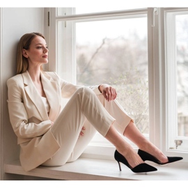 Marco Shoes Subtle stilettos made of natural suede black 2