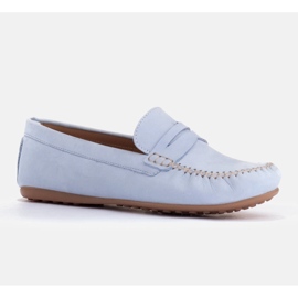 Marco Shoes Classic loafers made of soft leather blue 1