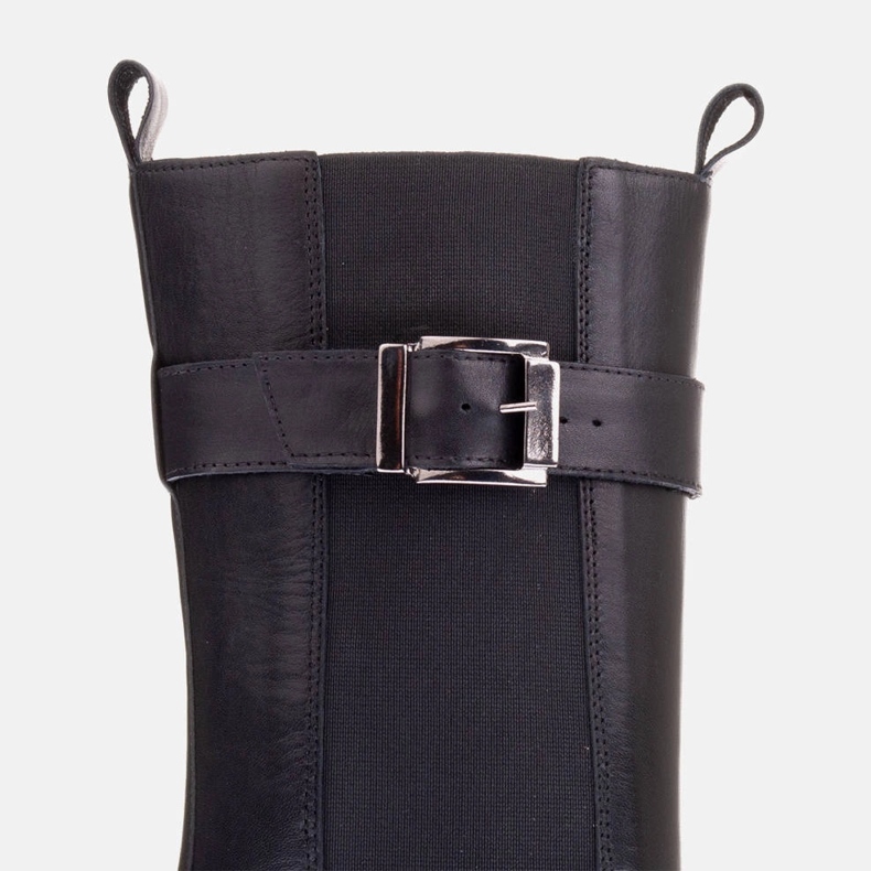 Marco Shoes High boots with wide rubber black 1