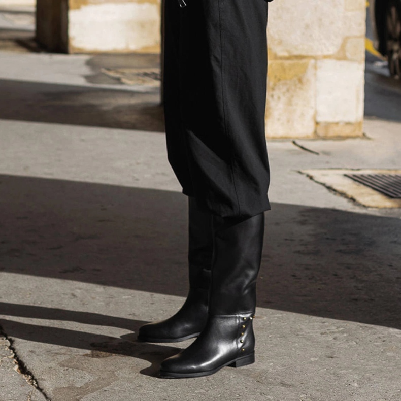 Marco Shoes Riding boots with studs black 2