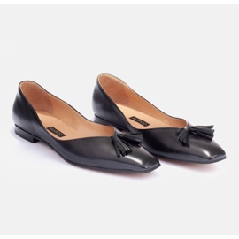 Marco Shoes Subtle ballerinas with fringes black 2