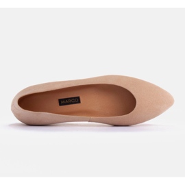 Marco Shoes Soft suede ballet flats beige 2