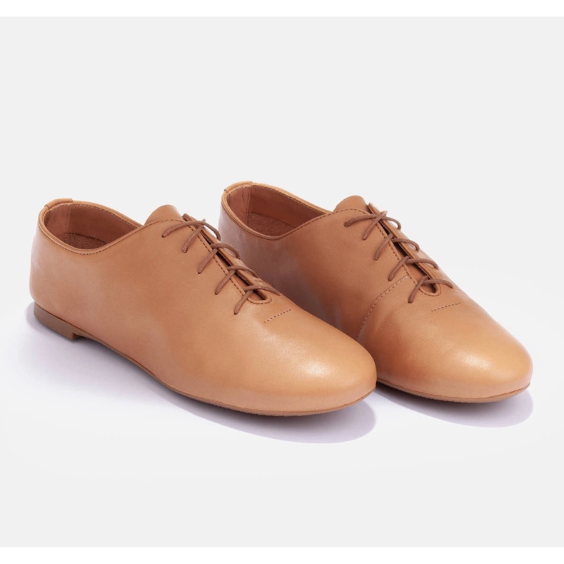 Marco Shoes Ballerinas made of delicate grain leather brown 2