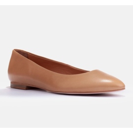 Marco Shoes Soft leather ballerinas brown 1