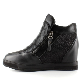 Sneakers on a hidden wedge 2017-1 Black 1 Sneakers on a hidden wedge 2017-1 Black 1