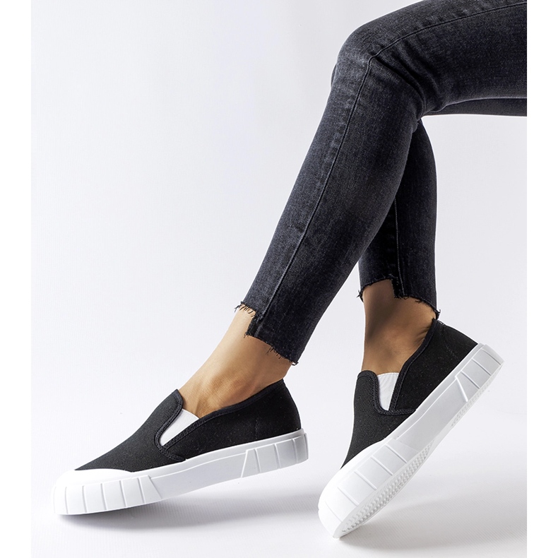 Codiponte black slip-on sneakers 1
