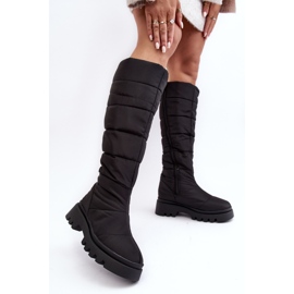 Women's Insulated Snow Boots Black Big Star MM274332 1