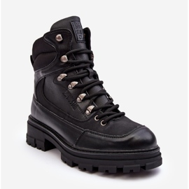 Women's Insulated Lace-Up Ankle Boots Black Big Star MM274663 2