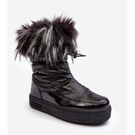 Women's Snow Boots With Fur Black Big Star MM274379 1