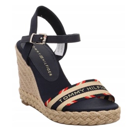 Tommy Hilfiger Corporate Webbing High Wedge Sandals W FW0FW06295 blue 1