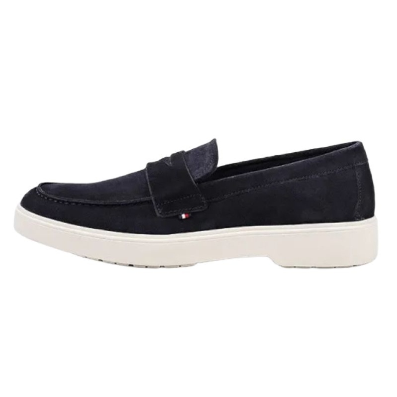 Tommy Hilfiger Trendy Lightweight Suede Loafer shoes FM0FM03963 blue 2 Tommy Hilfiger Trendy Lightweight Suede Loafer shoes FM0FM03963 blue 2