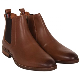 Tommy Hilfiger Essential Hilfiger Lth Chelsea M shoes FM0FM04182 brown 1