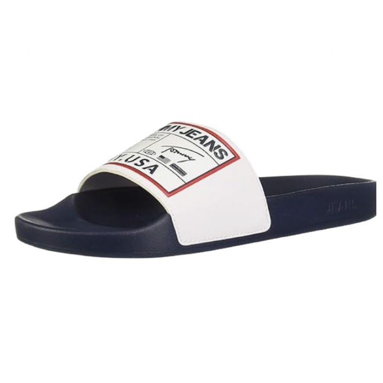 Tommy Hilfiger Tommy Jeans Patch Pool Slide M EM0EM00470 flip-flops white 1