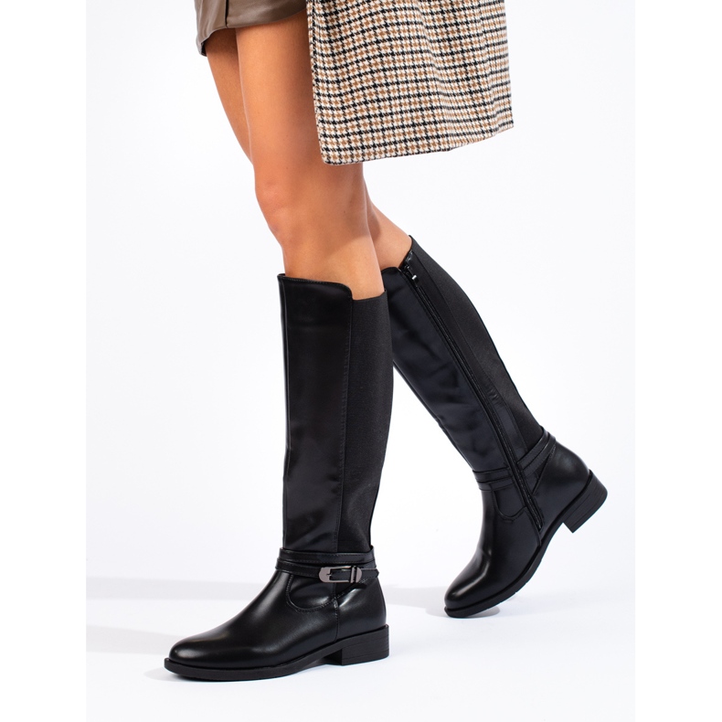 Classic black women's boots by Shelovet 1