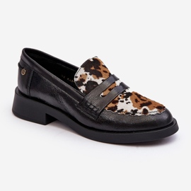Leather Shoes Women's Moccasins Maciejka 06250-01 Black 1