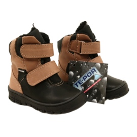 Waterproof Snow Boots TE-POR Mazurek 1351 black and beige 7