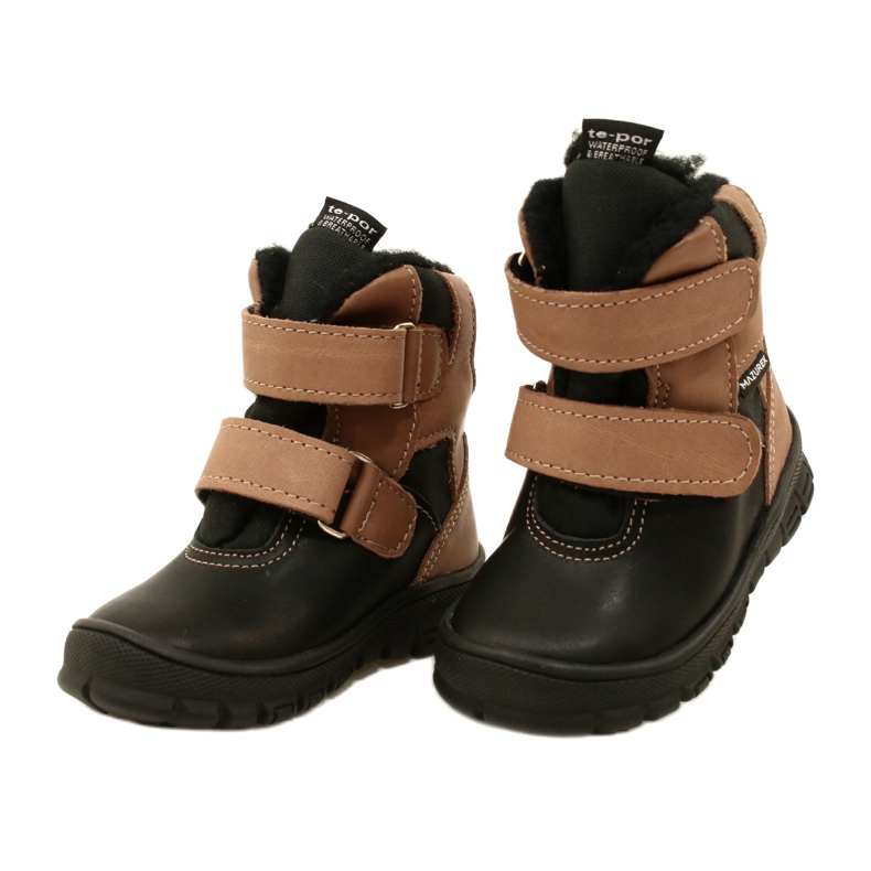 Waterproof Snow Boots TE-POR Mazurek 1351 black and beige 3
