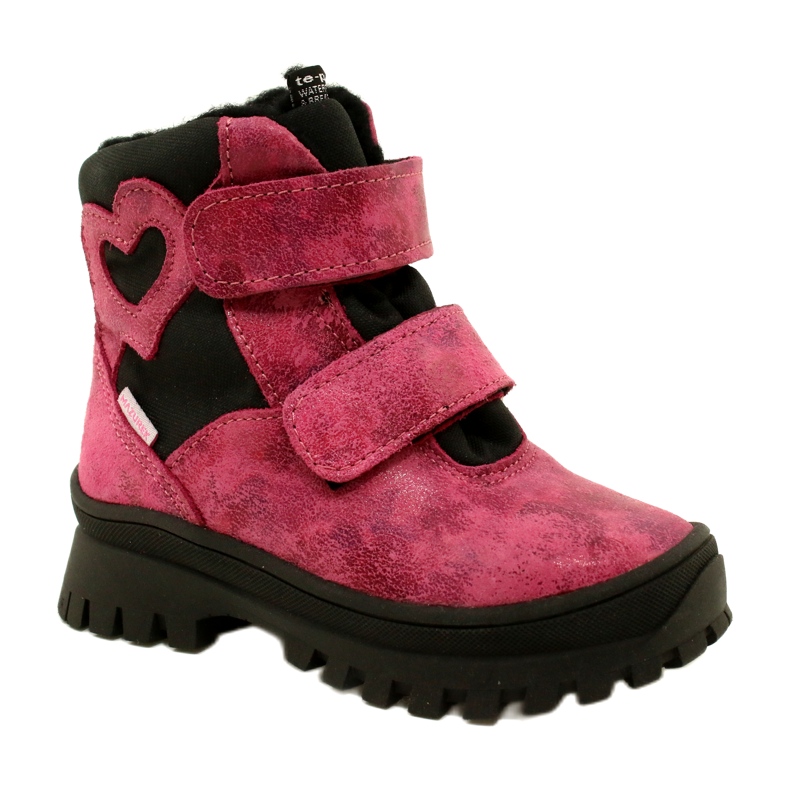 Girls' leather snow boots waterproof boots Te-Por Mazurek 1351 pink 1 Girls' leather snow boots waterproof boots Te-Por Mazurek 1351 pink 1