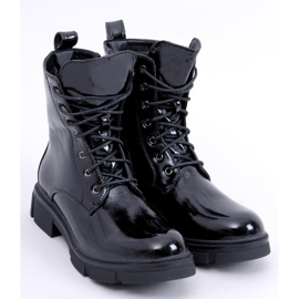 Lacquered lace-up boots by Neil Black 2