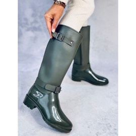 Split Green Riding Boots 1