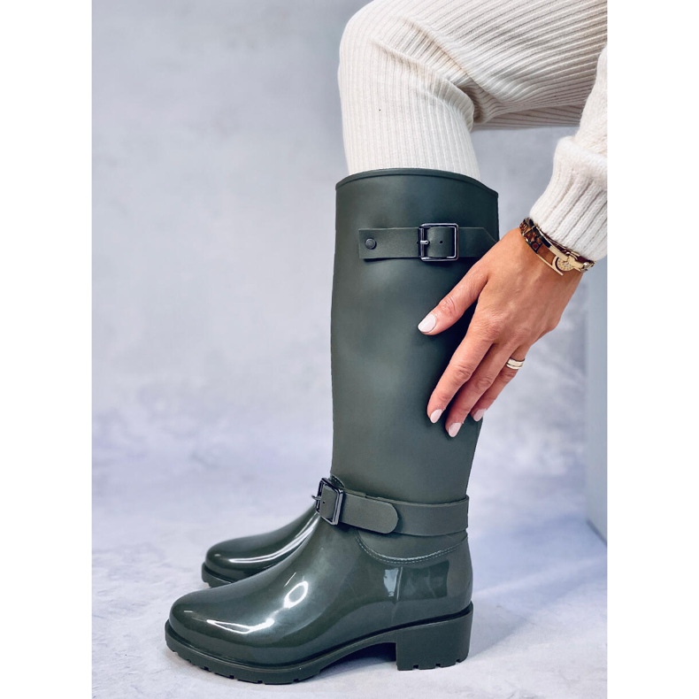 Split Green Riding Boots 2