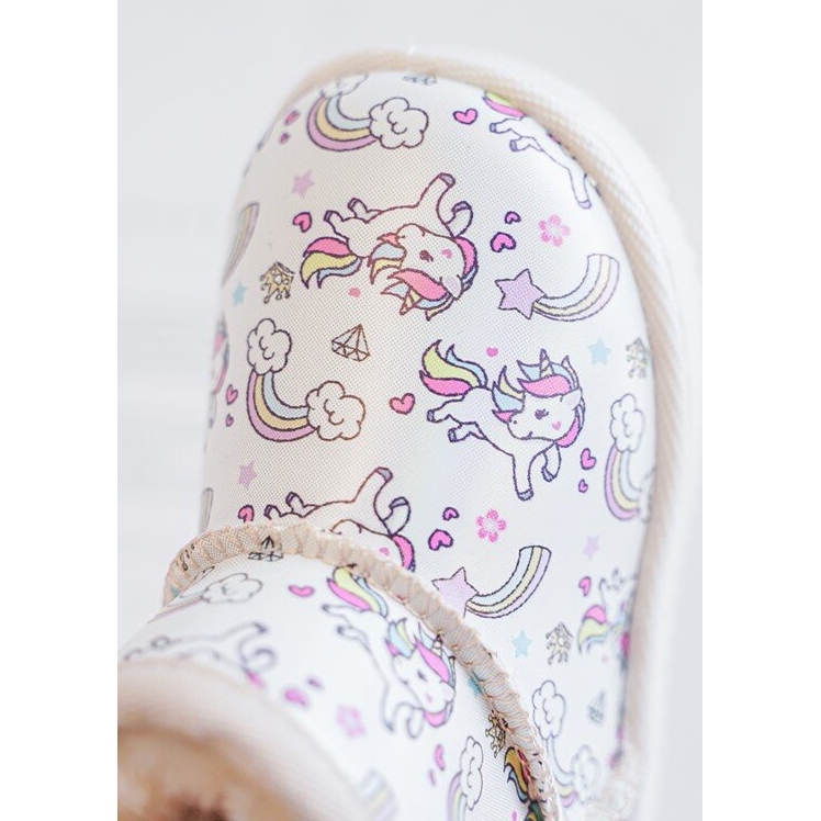 Children's Patterned Snow Boots Beige Elenet 1