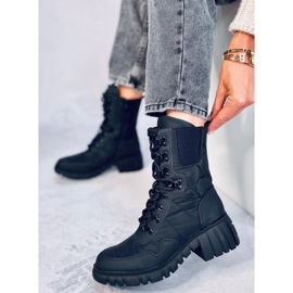 Jewel Black nylon boots 2