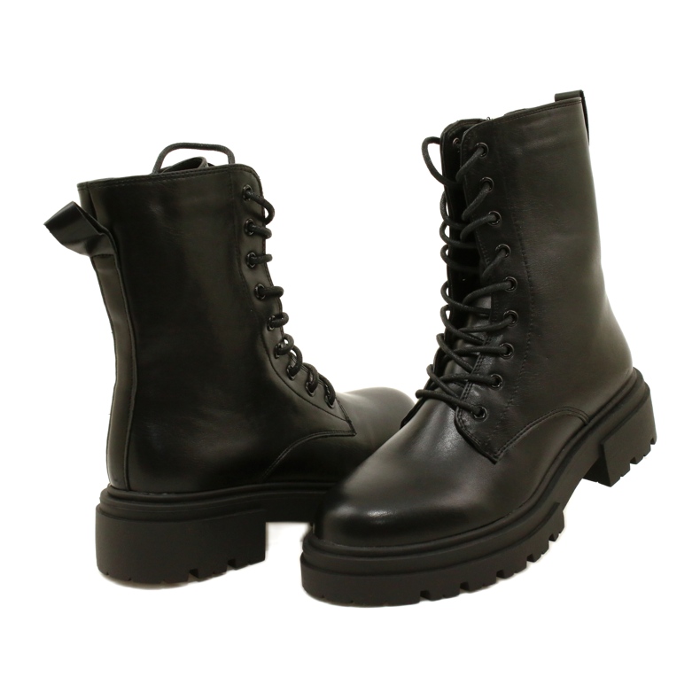 Women's boots black workers Evento 21BT35-4235 boots 6