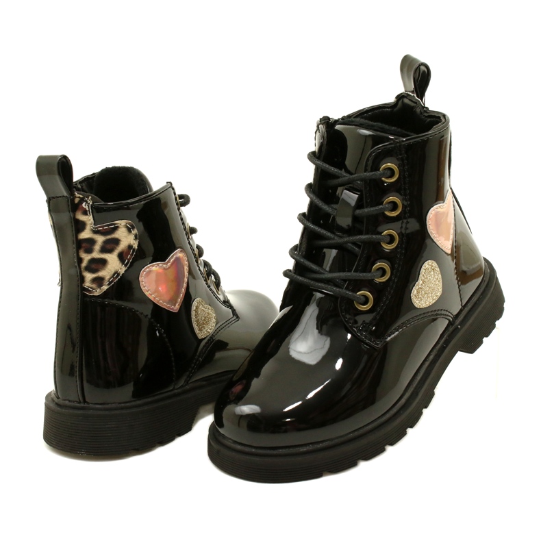Lacquered Boots Miss 23DZ23-6599 black 3 Lacquered Boots Miss 23DZ23-6599 black 3